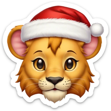 Christmas simba sticker