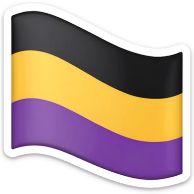 Nonbinary pride flag sticker