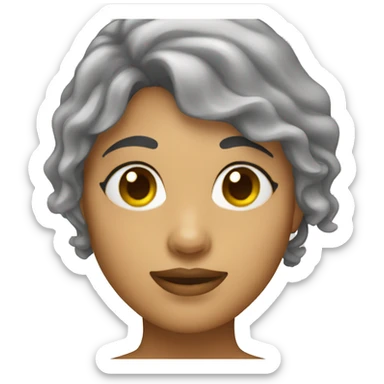 Woman in jelly sticker