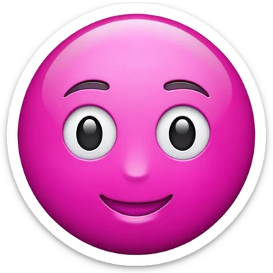 Magenta emoji sticker