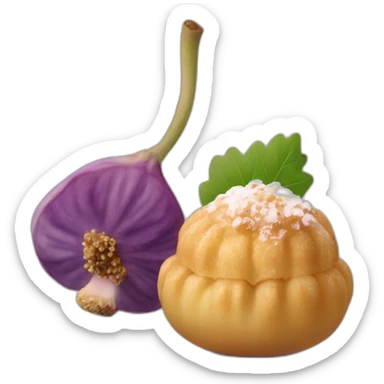 Figues qui mange un choux fleur sticker
