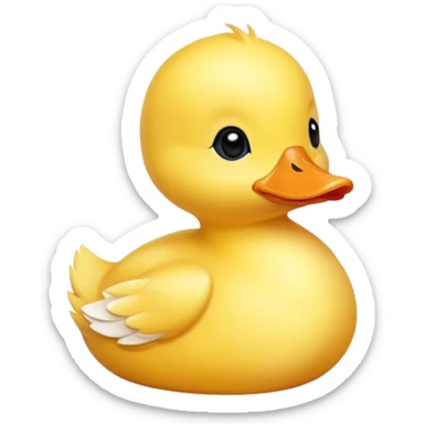 Light yellow baby duck  sticker