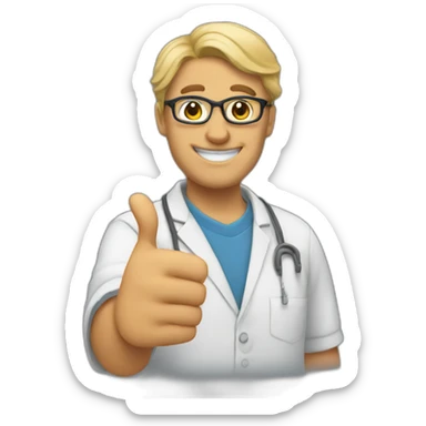 the teacher gives a thumbs up sticker