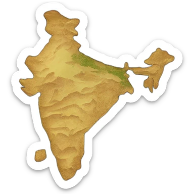 india map sticker