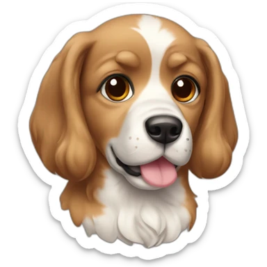 cachorro vira lata de óculos  sticker