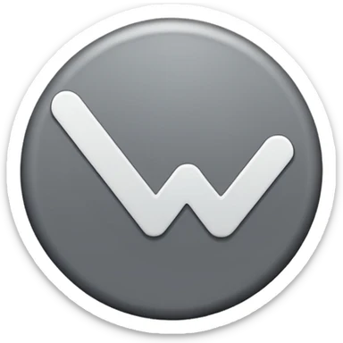 Make a grey circle with a white tick  sticker