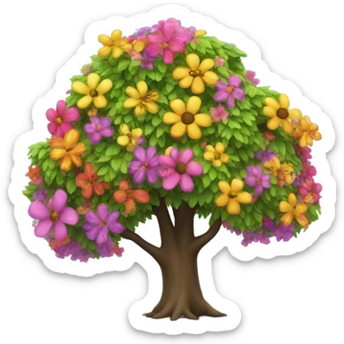 a beautiful blossoming tree sticker