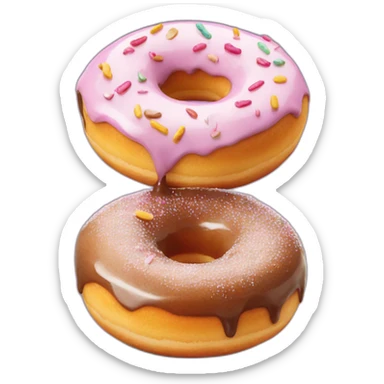 Donuts sucré au sucre sticker