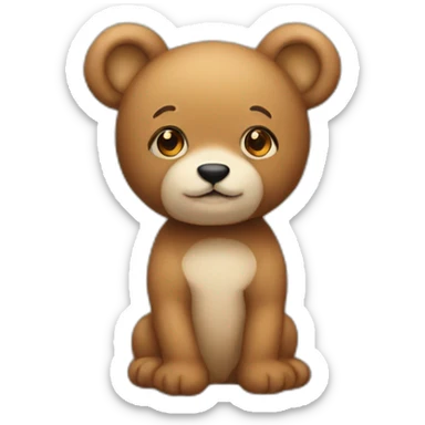 Imagine nounours sticker