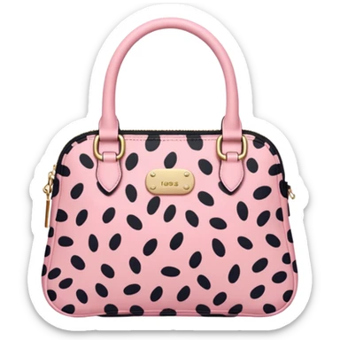 Pink leopard bag sticker