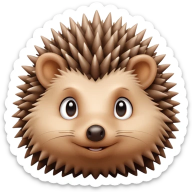 Emotional hedgehog  sticker