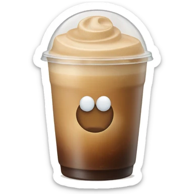 iced latte coffee  sticker