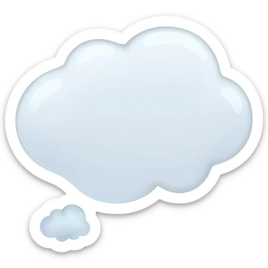 Thinking Clouds sticker