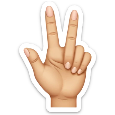 Hand emoji middle finger Aage honi chahie sticker