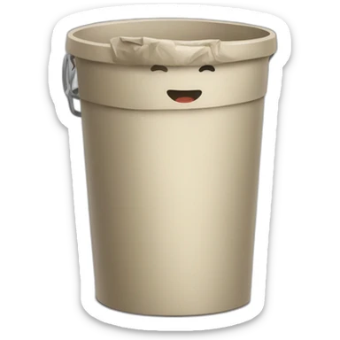 chat sur une poubelle* sticker