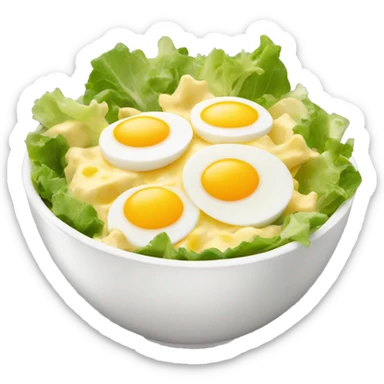 Egg Salad bowl  sticker