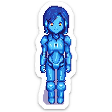 Cortana AI character from Halo sticker