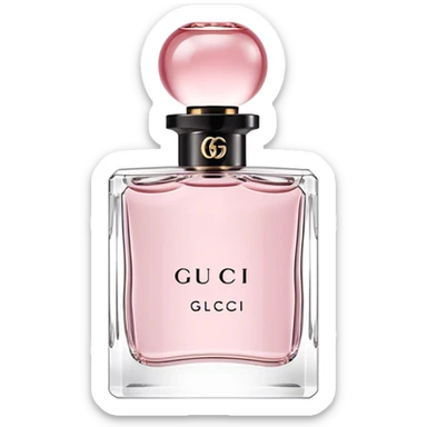 Gucci Bloom light pink square perfume bottle  sticker