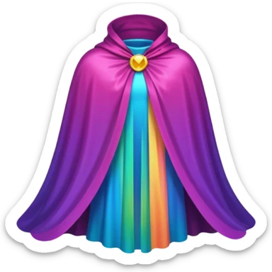  Cape no human Emoji fantasy pixel art style sticker