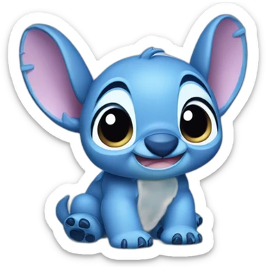 Cute stitch sticker