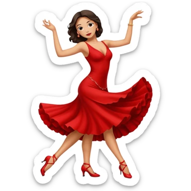tango dancing woman emoji sticker