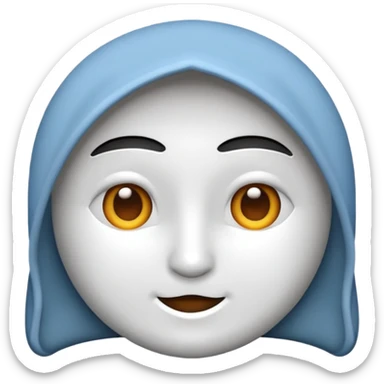 Ortası delik yamuk kare sticker