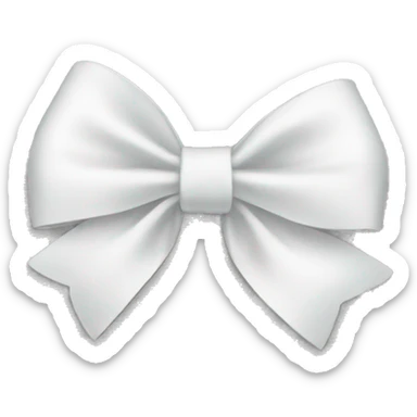 white bow sticker