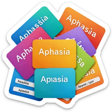 Aphasia patient cards sticker