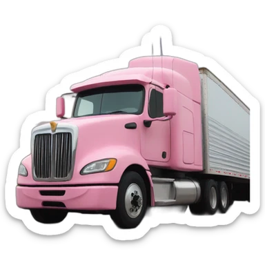 A 18 wheeler truck full of piglets sticker