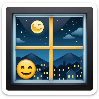 night window sticker