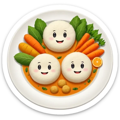 2 idli sambar  sticker