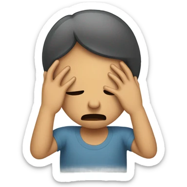 Cover face in shame sticker