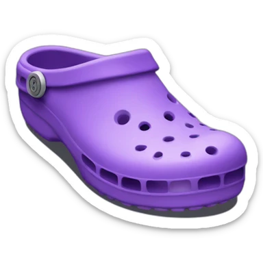 crocs lila sticker
