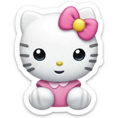 Cute hello kitty sticker