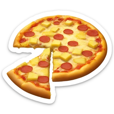 Pineapple pizza sticker
