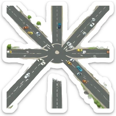 Crossroads Rotary sticker