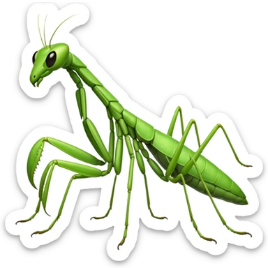 A mantis sticker