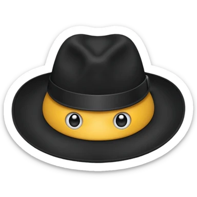 Black hat 🧢 sticker