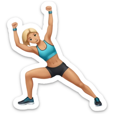 obliques exercise sticker