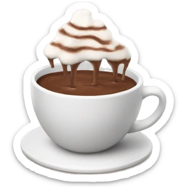 hot chocolate sticker