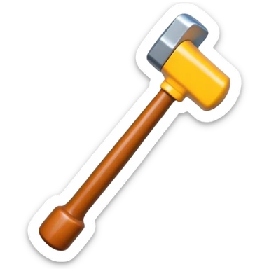 Toy hammer for wack a mole  sticker