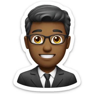 MASCULINE VOICE WITH A BUSINESS APPEARANCE sticker