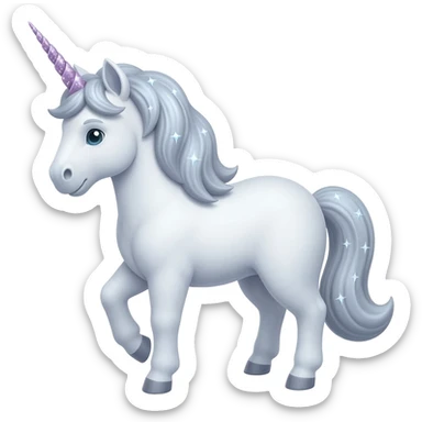 whispering unicorn sticker