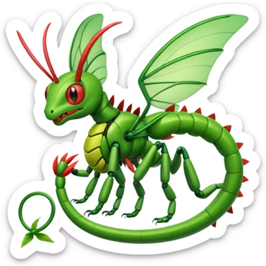 Caterpie-Flygon-Scyther-fusion sticker