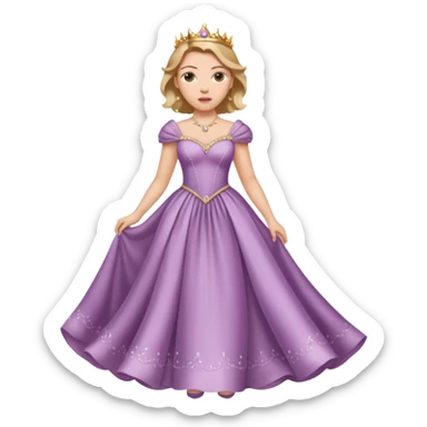 Scarlett Johansson in a princess dress sticker
