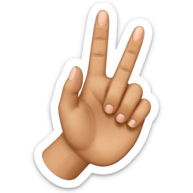 Please create a 3D emoji that shows the number 1 using fingers. I’d like it to resemble the iPhone emoji style!" sticker