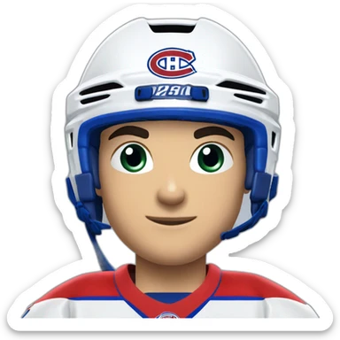 Nick suzuki hockey player for the montreal canadien sticker