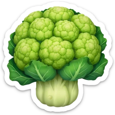 green cauliflower sticker