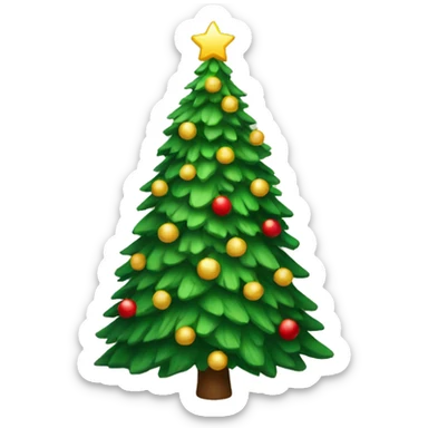 christmas tree sticker