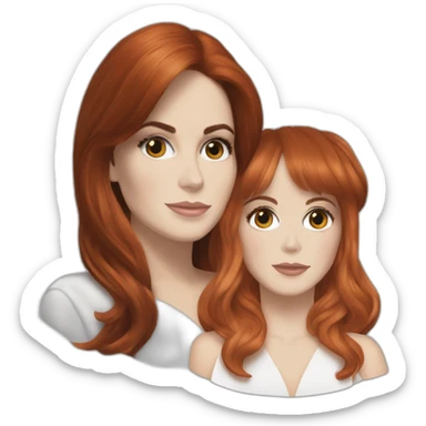 lana del rey and mylène farmer sticker